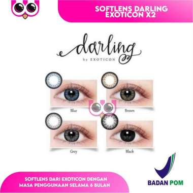 SOFTLENS DARLING EXOTICON X2 16 MM BIG EYES GREY
