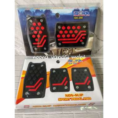 Isoka Cover Pedal Mobil for Avanza - Xenia - Ertiga - Brio - Mobilio - Jazz [Matic Manual] Black