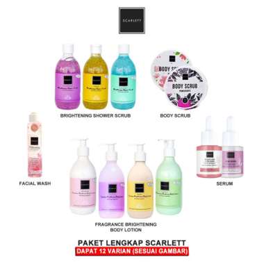PAKET SEMUA PRODUK ALL PRODUCT SCARLETT WHITENING