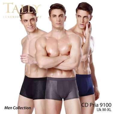 TALLY 9100 Celana Boxer Cowo Dewasa motif Murah Nyaman Dipakai multicolor XL