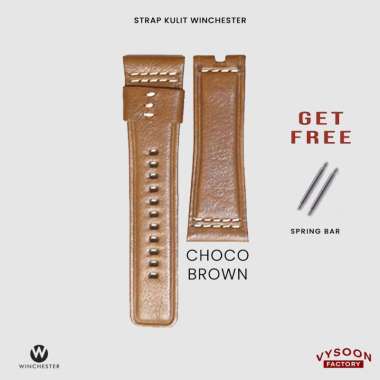 Tali Jam Tangan Seven Friday Kulit Handmade Leather Strap Watch 30mm Choco Brown