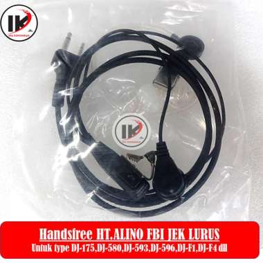 Handsfree FBI jek lurus HT LAlinco DJ-175, DJ-175E, DJ-193, dll