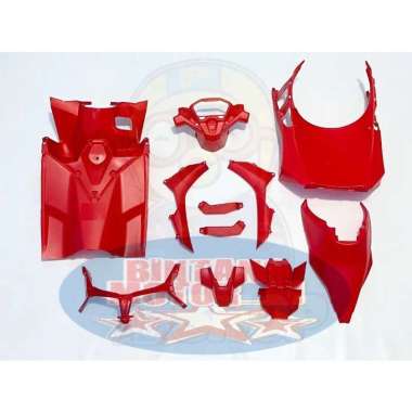 COVER BODY KASAR HONDA VARIO 125-150 LED OLD AND NEW Merah