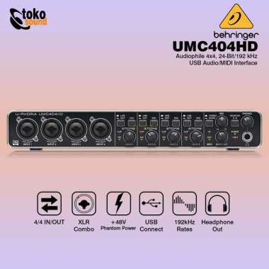 Behringer UMC404HD U-Phoria 4x4 USB Audio Interface