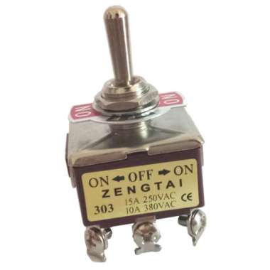 Leviton Rotary Switch SPDT ON-ON-OFF Turn Knob 125V AC 3A  250V 1A lamp Canopy D 