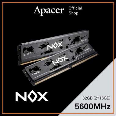 Apacer NOX DDR5 5600 Mhz Dual Channel 32GB (2x16GB) Gaming Memory