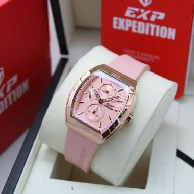 JAM TANGAN WANITA EXPEDITION EXP 6800 E6800 ROSEGOLD PEACH ORIGINAL
