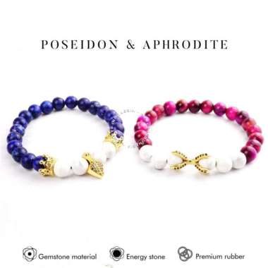 Emrys APHRODITE x POSEIDON Stone Bracelet Real Stone Gelang Batu Pria Wanita APH X POSE