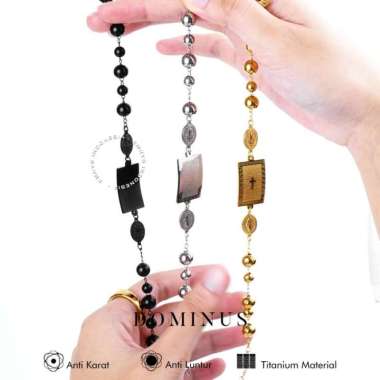 Emrys DOMINUS Bracelet Real Titanium Anti Karat Gelang Titanium Pria Wanita Gold