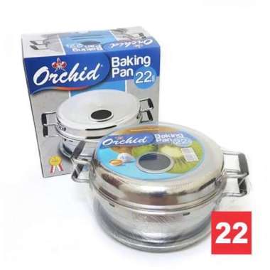 ORCHID BAKING PAN 22 CM UKURAN 4 TELUR ORIGINAL MURAH AWET ASLI!