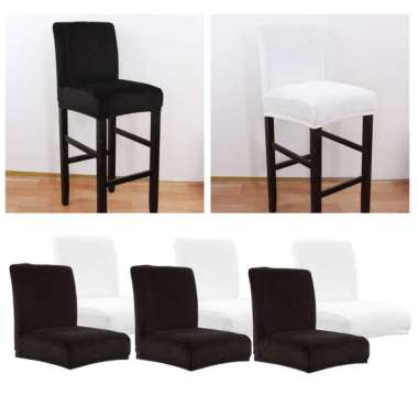 Slipcovered Bar Stools, Jual 4 Pieces Chair Seat Cover Bar Stool Slipcover Replacement For Restaurant Online November 2020 Blibli Com