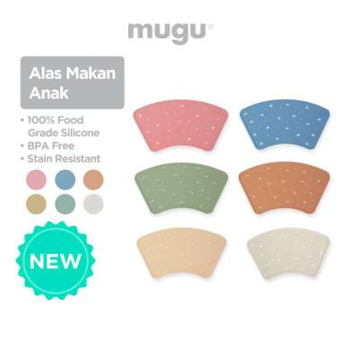 Alas Makan Bayi Perlengkapan MPASI - mugu Silicone Placemat Pink