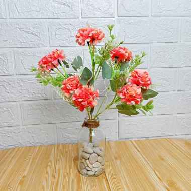 UNICO / COD / Bunga Hias Tangkai / Bunga Tangkai Hydrangea / Artificial Flower Bunga Hiasan Plastik 