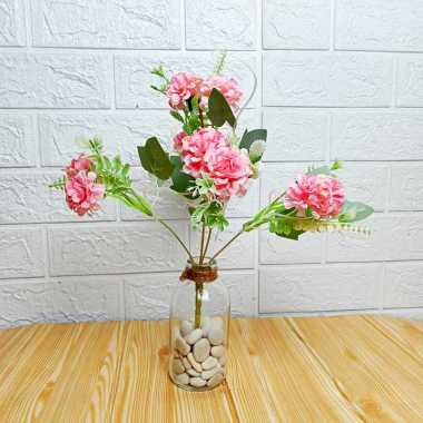 UNICO / COD / Bunga Hias Tangkai / Bunga Tangkai Hydrangea / Artificial Flower Bunga Hiasan Plastik 