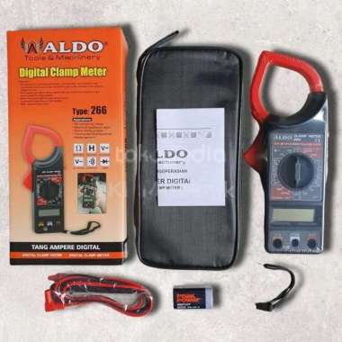 TANG AMPERE DIGITAL ALDO 266 DIGITAL CLAMP METER AC DC OHM MULTIMETER