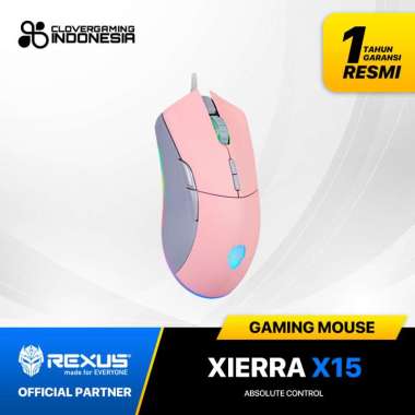 Rexus Xierra X15 Pink Edition RGB Macro Gaming Mouse X 15