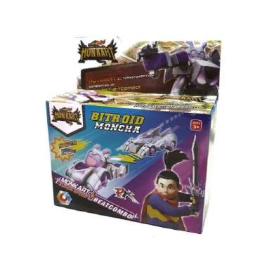 Mainan Anak Robot Monkart Megaroid Bitroid Moncha Combination 2 in 1