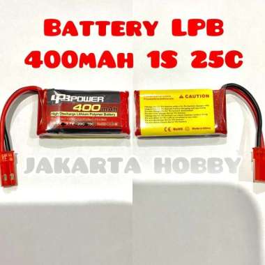 Lipo Battery 400mah 3.7v 1s Baterai LPB 400mAh 1S
