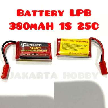 Lipo Battery 400mah 3.7v 1s Baterai LPB 380mAh 1S