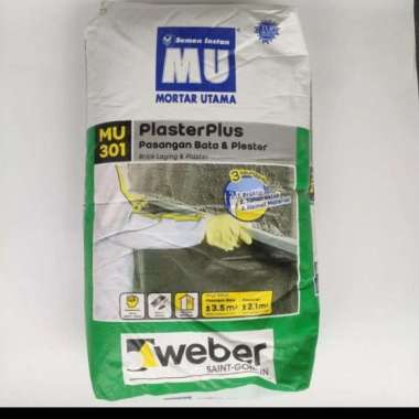 MU 301 MU301 PlasterPlus Semen Pelepa Hebel Bata Ringan Batako