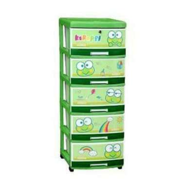 Stockase Lemari Plastik Napolly 5 Susun Keroppi SFC2 5000 KREC