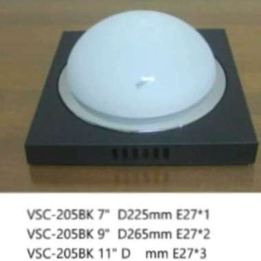 Lampu Hias Plafon Minimalis Teras Depan Balkon Ruang Tamu VSC 205BK 7"
