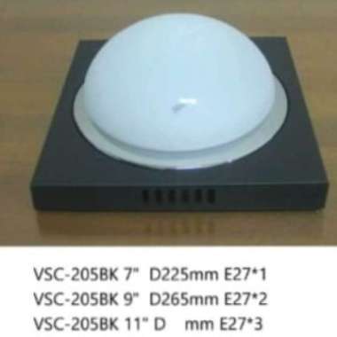 Lampu Hias Plafon Minimalis Teras Depan Balkon Ruang Tamu VSC 205BK 9"