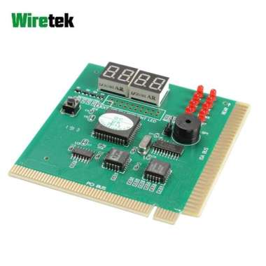PCI PC Analyzer Card Motherboard Diagnostic Card Wiretek Hijau