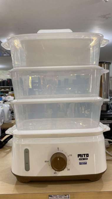 FOOD STEAMER STM-100 / 3 TIER ELECTRIC FOOD STEAMER STM-100 WHITE MITO