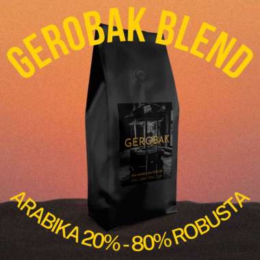 Gerobak Blend 20 Arabika 80 Robusta Kopi Susu Biji Bubuk 1000g Biji Kopi