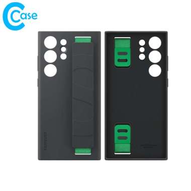 Original Silicone Grip Case Samsung S23 Ultra S23 Ultra Black