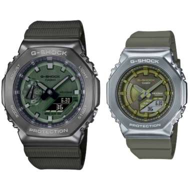 JAM TANGAN COUPLE ORIGINAL CASIO GM 2100B 3A WITH CASIO GM S2100 3A JAM COUPLE ORIGINAL CASIO GM-210