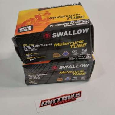 Ban Dalam Trail Swallow 18 21 DEPAN BELAKANG 1SET KLX BF Dtracker CRF 19