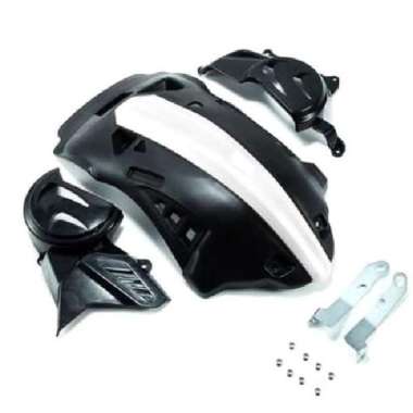 COVER PELINDUNG MESIN ENGINE GUARD + BLOK CRF 150 HRV Hitam