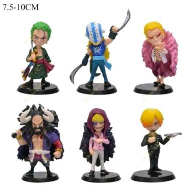 one piece zoro sanji doflamingo rosinante kaido killer mini figure set