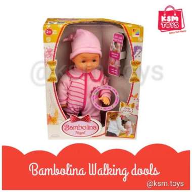 bambolina dimian Walking doll boneka betjalan