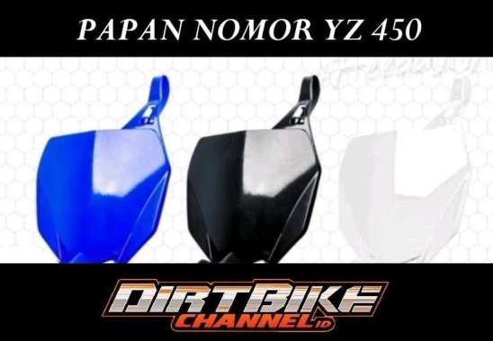 Plat Number Papan Nomor YZ 450 YZF 450 YZ450 Hitam