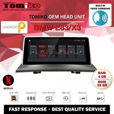 Head unit Android Tomiko OEM for BMW X3/E83 Ram 4