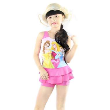 Lasona Kids Swimsuit Baju Renang Rok Anak Perempuan TRDP-D3216J-L0464 10 Pink2