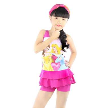 Lasona Kids Swimsuit Baju Renang Rok Anak Perempuan TRDP-D3216J-L0464 6 Pink