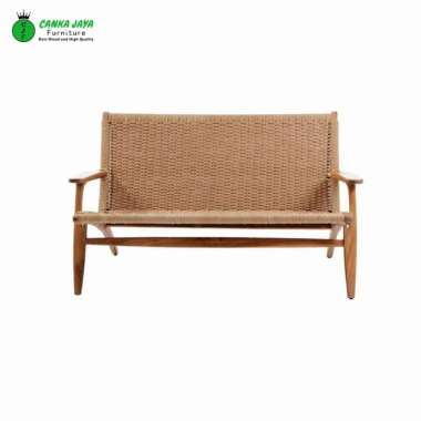CANKA - Bench Kursi Bangku Panjang Minimalis Kayu Jati Rotan