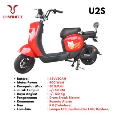 Sepeda Listrik Uwinfly U2S Sepeda Listrik U2S Uwinfly Sepeda Listrik Murah Gratis Helm