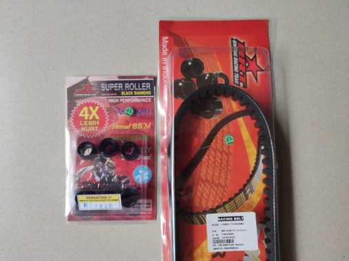 BRT Vbelt Set Roller 8 Gram Vario 110 Karbu Hitam