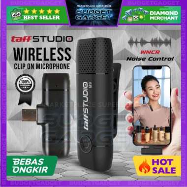 TAFFSTUDIO M9 WIRELESS CLIP ON LAVALIER SMARTPHONE MICROPHONE SYSTEM Type C