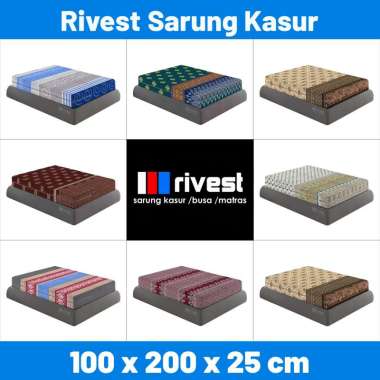 Rivest Sarung Kasur 100 x 200 x 25 - Sprei Resleting Sarung Kasur Saja