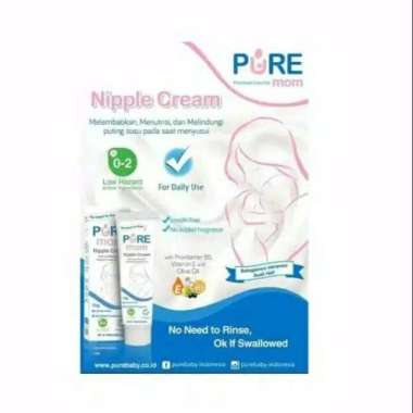 Pure Mom Nipple Cream / Pure Mom Krim Puting Luka Lecet Menyusui