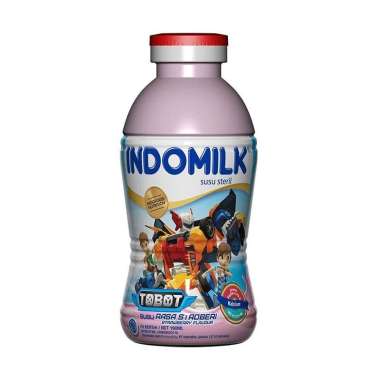 Promo Harga Indomilk Susu UHT Stroberi 190 ml - Blibli