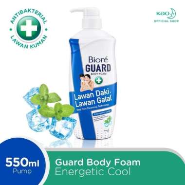Promo Harga Biore Guard Body Foam Energetic Cool 550 ml - Blibli
