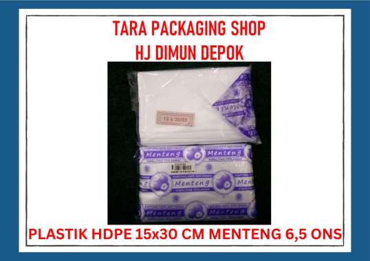 PLASTIK HDPE 15x30 CM TAHAN PANAS merk MENTENG