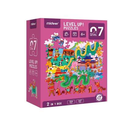 Mideer Advanced Level Up Puzzle Level 7 Our World Floor mainan edukasi